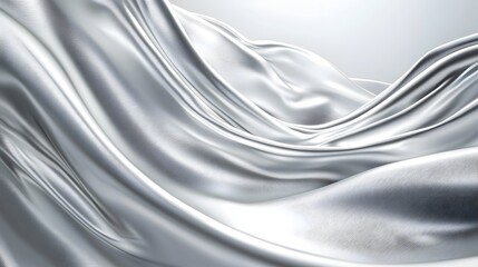 Obraz premium Minimalist Silver and White Gradient Background for Luxury Branding and Corporate Presentations