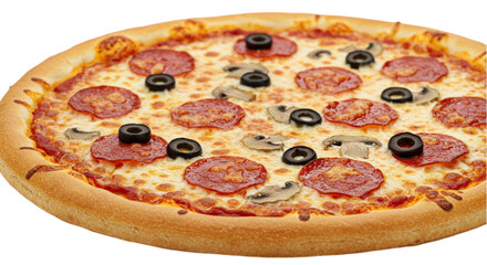 Delicious Pepperoni and Olives Pizza
