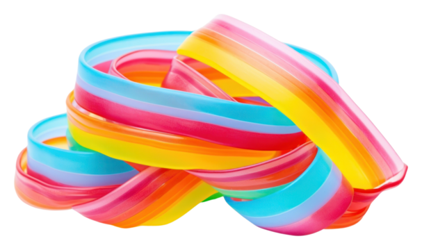 PNG Sour candy belt jewelry bangles white background.