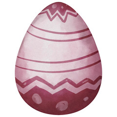 easter egg purple watercolor