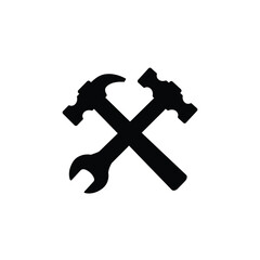hammer and wrench icon