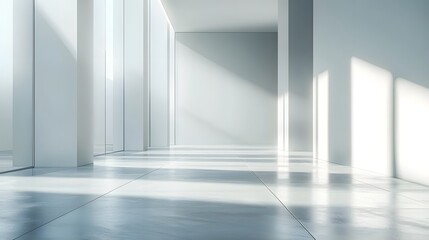Fototapeta premium Minimalist Elegant Corporate Backdrop with Refined Metallic Gradients and Ambient Light