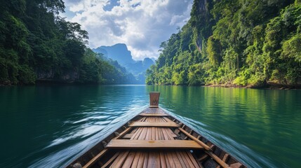 Naklejka premium Mysterious Allure: Southeast Asia's Tropical Jungles in August