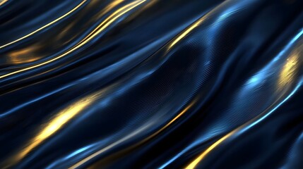 Fototapeta premium Sophisticated Luxury Business Background with Deep Navy Blue and Elegant Golden Highlights