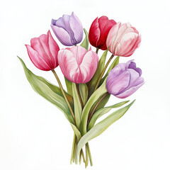 チューリップ花束