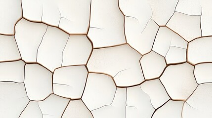 Cracked White Surface Texture Showing Detailed Light and Dark Patterns for Background Use