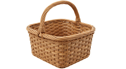 empty wicker basket