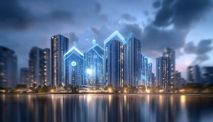 Fototapeta premium Exploring Real Estate, Buy and Sell Houses through and Real Estate Opportunities in the Growing Property MOnline Commercial Enterprises for Profitable Property Investmentarket .