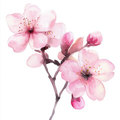 桜水彩風イラスト