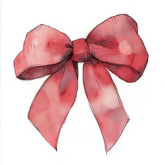 水彩テイストリボン