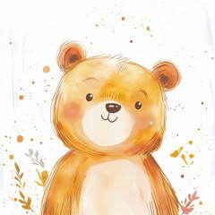 手書き風くま衣ちゃんイラスト