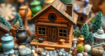  A Cozy Miniature House and Its Charming Surroundings