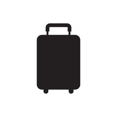 Suitcase Icon. Luggage Bag Icon. Travel Trip Flight Trolley Sign.