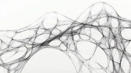 Obraz premium A set of abstract wireframes is rendered in three dimensions, showcasing intricate and interconnected geometric structures.