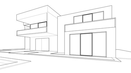 Modern Architectural Sketches &ndash; Abstract Residential Designs