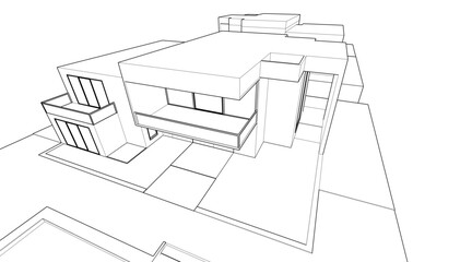 Modern Architectural Sketches – Abstract Residential Designs