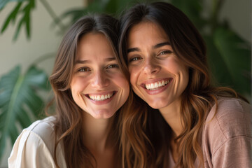 Fototapeta premium a photo of diverse couple smile at camera