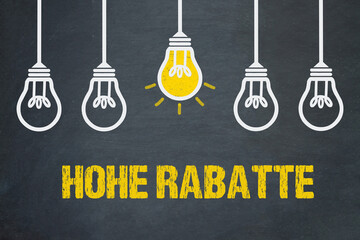 Hohe Rabatte	
