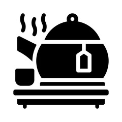 tea glyph icon