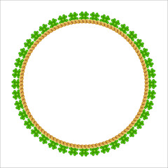 St. Patrick wreath with Leprechaun Top Hat.