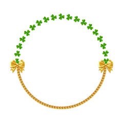 St. Patrick wreath with Leprechaun Top Hat.