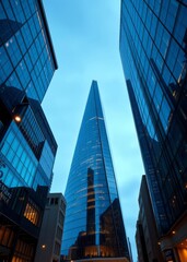 London upwards view of city of london financial district skyscraper city building skyscraper downtown business architecture cityscape