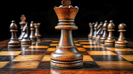 Fototapeta premium Close-up of chess board