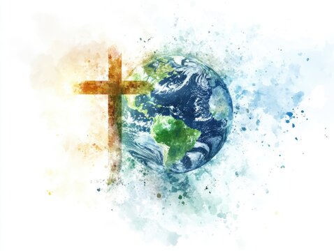 Earth with Cross