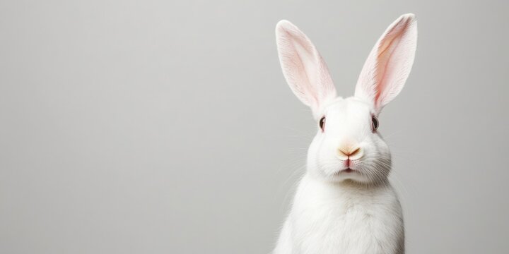 Minimalist Pet Grooming Setup White Rabbit with Plush Textures and Handling Tools Optimal Small Animal Care Content for Pet Wellness Brands and Modern Maintenance Guides