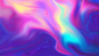 Obraz premium Neon Spectrum Illustration. Unicorn Light. Purple Shiny Background. Pink Abstract Gradient. Hologram Texture. Blur Effect. Abstract Gradient. Pearlescent Background. Vibrant Surface.