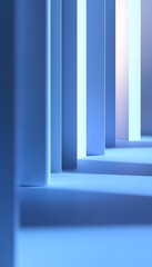 Obraz premium Abstract architectural composition featuring a series of vertical planes