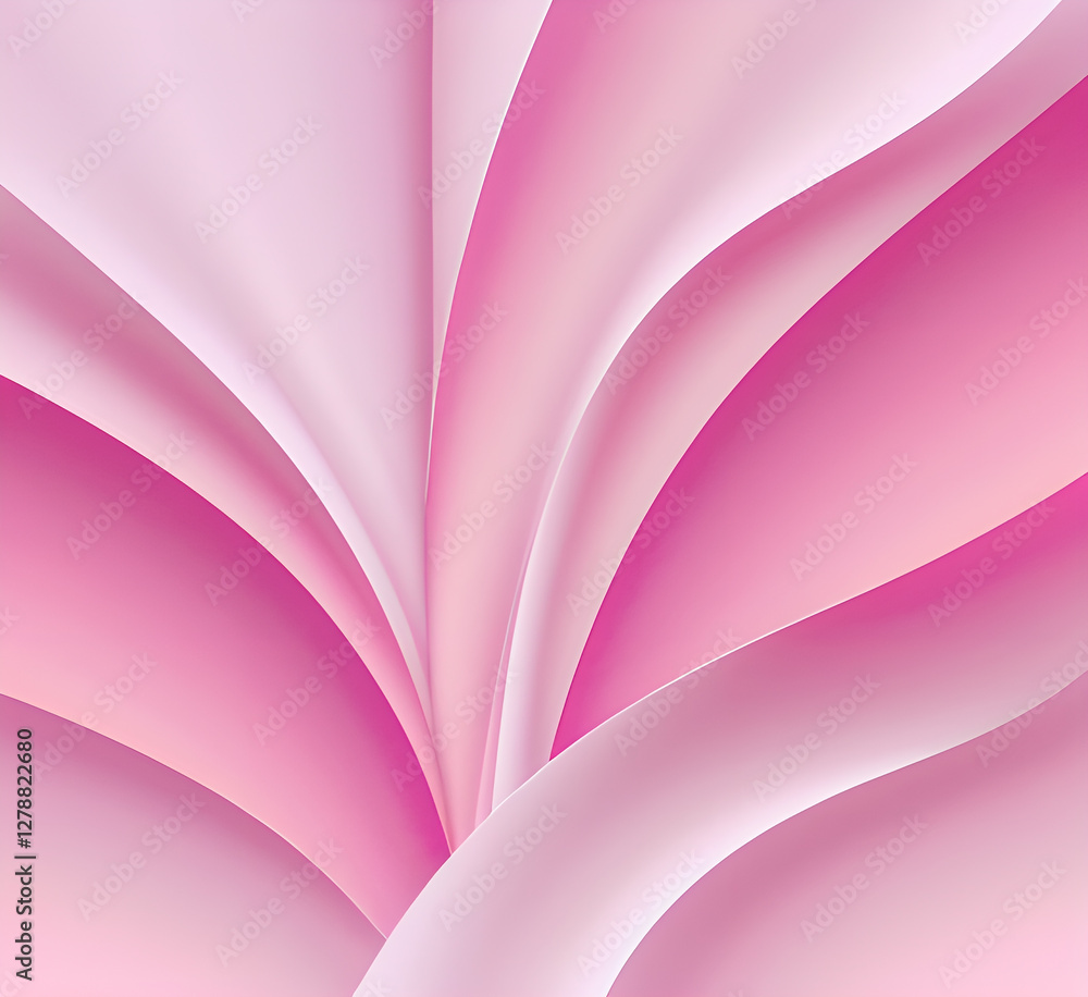 Poster abstract gradient pink white liquid background. modern background design. dynamic waves. fluid shape