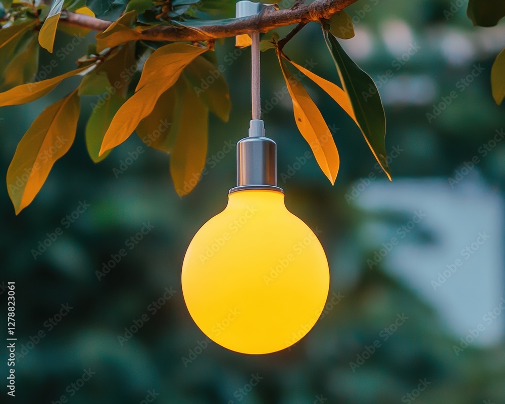 Poster ambient glow minimalist string lights with modern rustic appeal - outdoor event design and hospitali