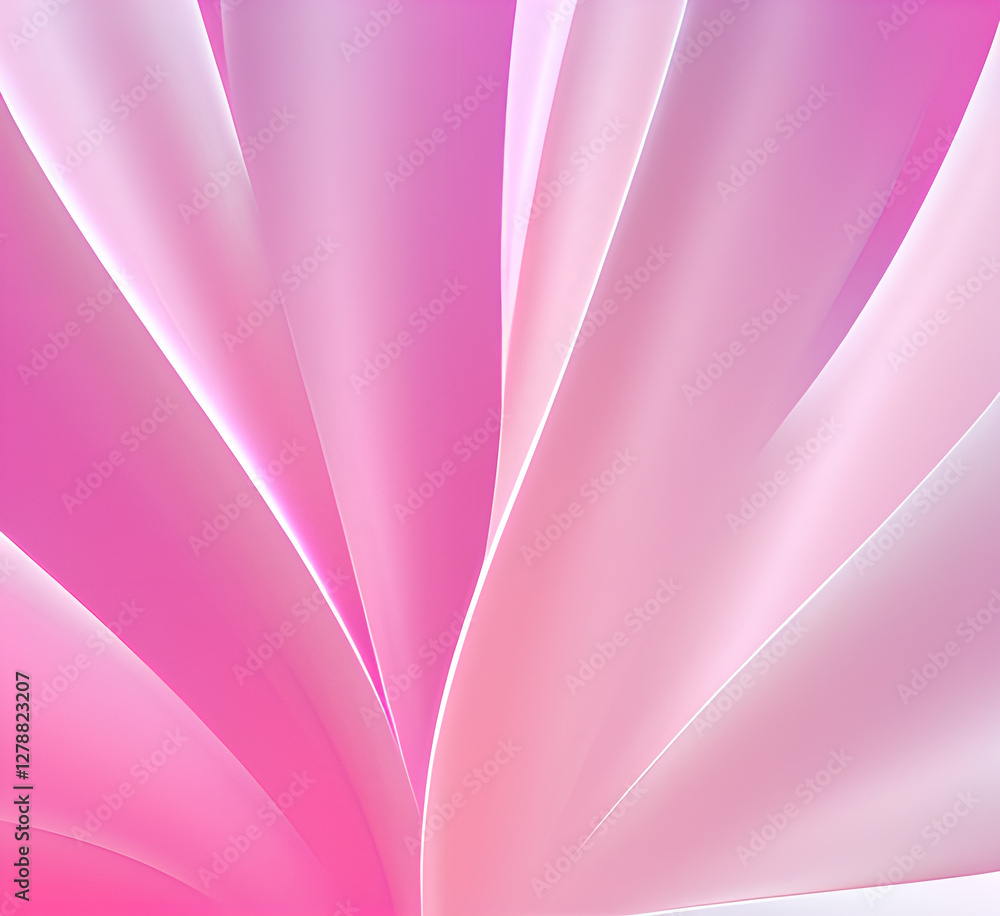Poster abstract gradient pink white liquid background. modern background design. dynamic waves. fluid shape