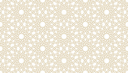 Seamless geometric pattern in authentic arabian style.