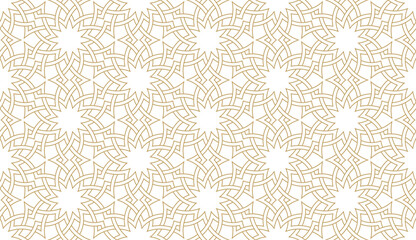 Seamless geometric pattern in authentic arabian style.