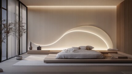 The minimalist elegance of Zen waves transforms any space into a sanctuary of balance, simplicity, and refinement.