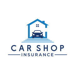 car purchase showroom logo design