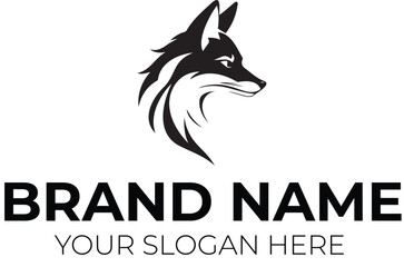 Vector fox silhouette logo