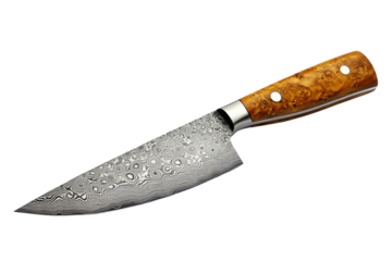High-Quality Kitchen Knife with Sharp Blade and Comfortable Handle: Isolated on Transparent Background