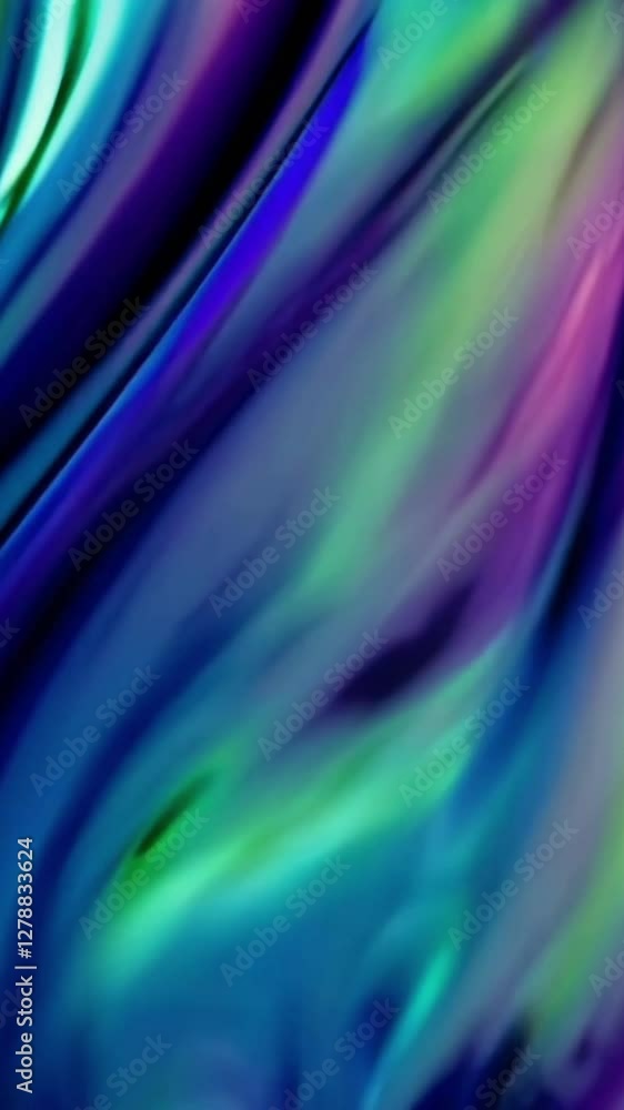Poster vibrant abstract waves of colorful liquid motion in dynamic flowing patterns