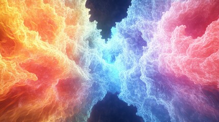 An abstract 3D animation depicting the flow of energy in a seamless, looped 4K video.