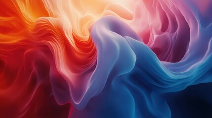 An abstract 3D animation depicting the flow of energy in a seamless, looped 4K video.