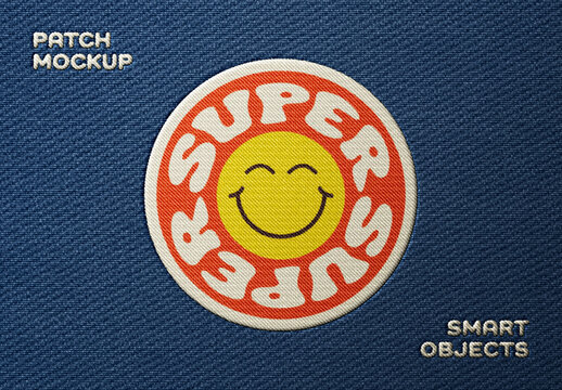 Embroidery Stitching Logo Mockup