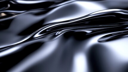 An abstract 3D design featuring a reflective metal background, captured in a 4K seamless looped video.