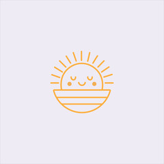 Sun Simple royalty logo design