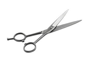 Sharp and Shiny, Professional Hairdressing Scissors on Black Background