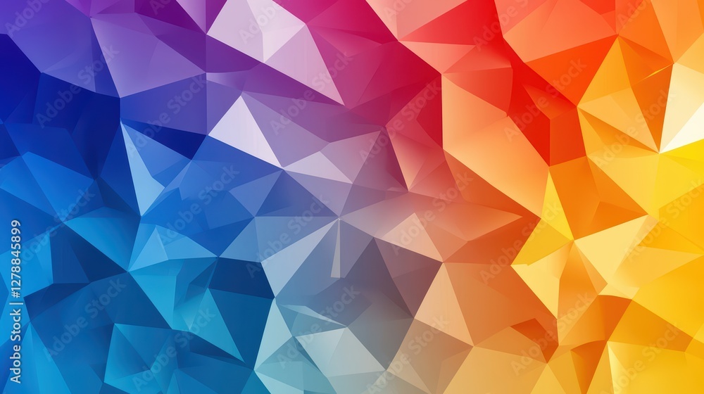 Poster colorful abstract geometric background with triangular shapes