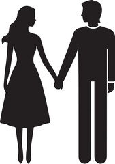 couple holding hands 