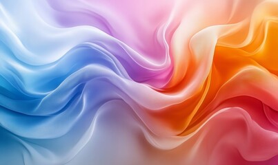 Obraz premium Vibrant Colorful Abstract Waves Background with Gradient Textures and Dynamic Swirls, Perfect for Creative Design Projects, Art Prints, and Modern Decor